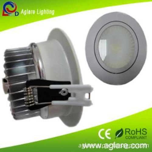 Newly design spray matte white round recessed led downlight